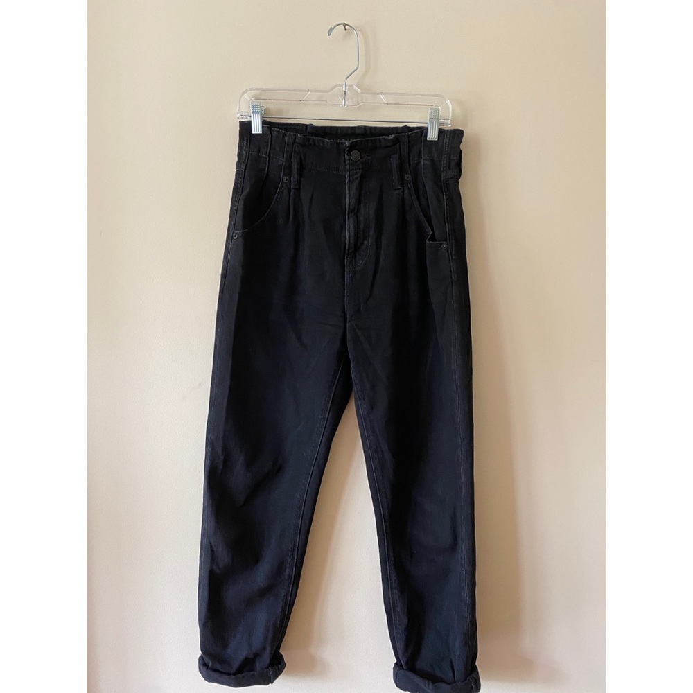 Black American Eagle Mom Jeans Size 4 long